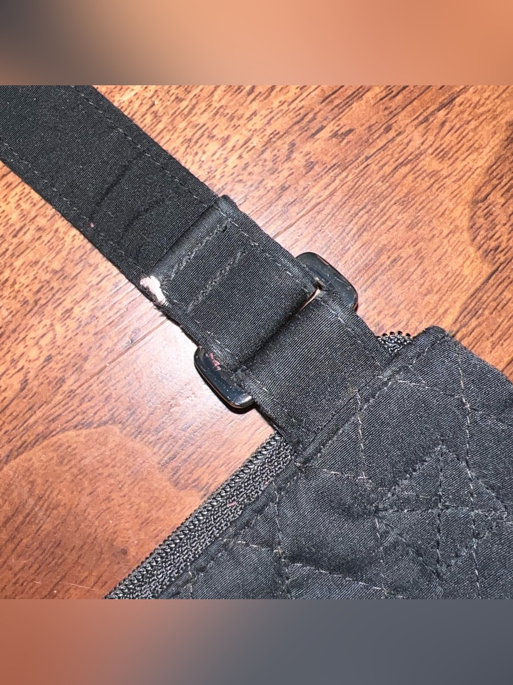 Vera Bradley Black Quilted Shoulder Crossbody - Picture 5 of 5